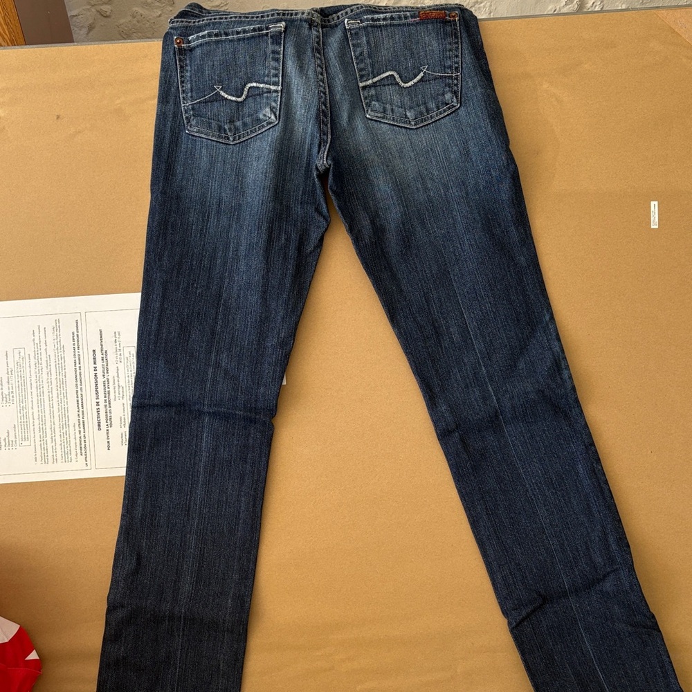 True Religion Women's Dark Indigo Straight Leg Jeans